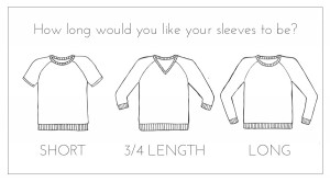 sweater design sleeve length