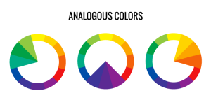 Analogous colors, color wheel, color scheme