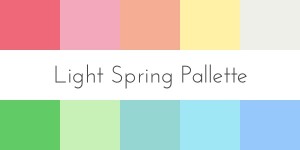 color analysis light spring palette