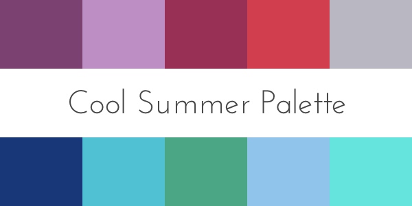 color analysis cool summer palette