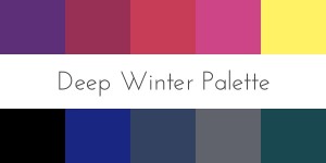 deep winter color analysis palette