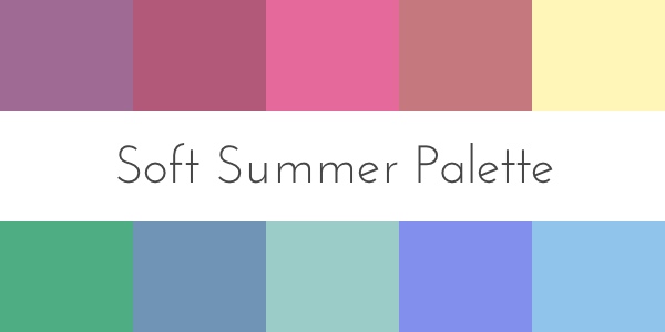 color analysis soft summer palette