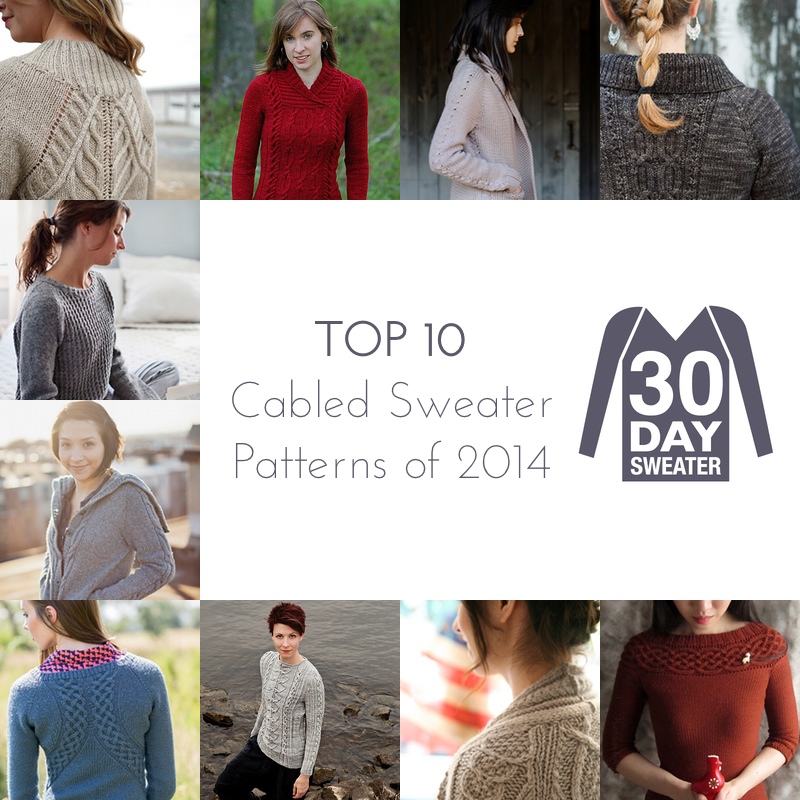top ten cabled sweater patterns