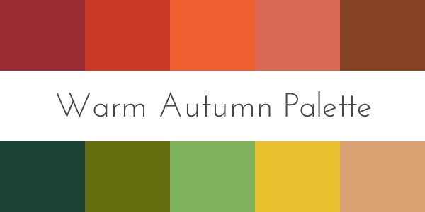 warm autumn color palette color analysis