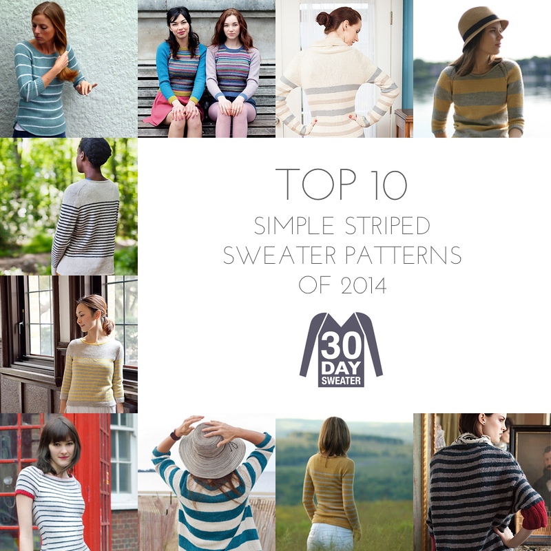 10 striped sweater patterns